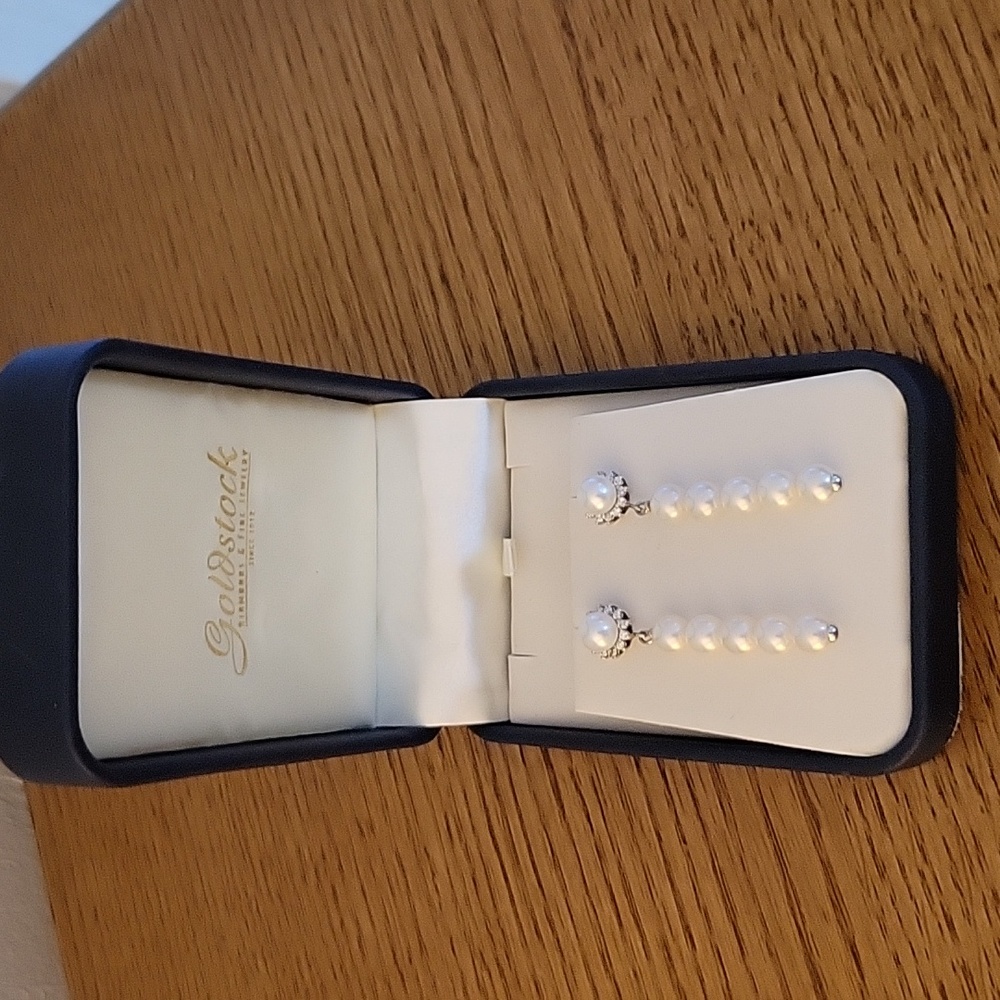 Women's Cultured Pearl and Diamond Earrings